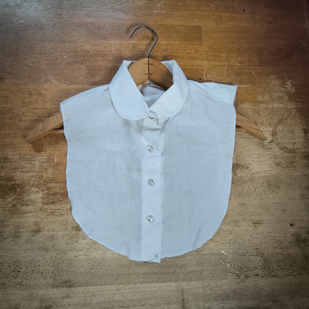 Vintage Three-Pack Detachable Blouse Dickeys - White, Light Purple, Blue-Stripe - Picture 2 of 7